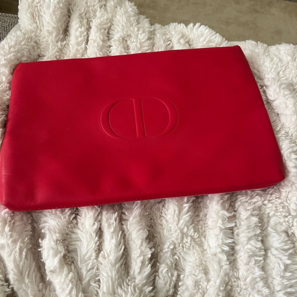 Dior Red Cosmetic Bag